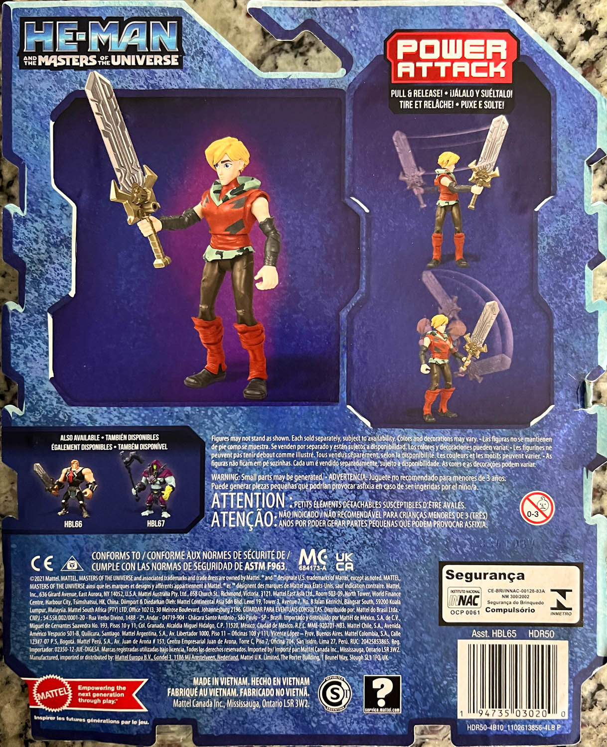 Prince Adam (Power Attack) - Mattell (He-man And The Masters Of The Universe) action figure collectible - Main Image 2