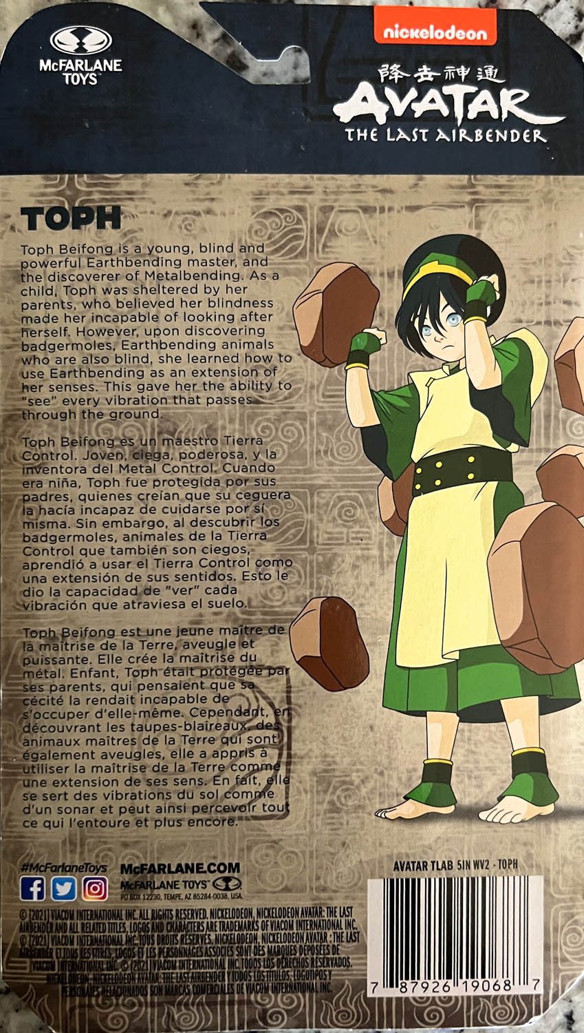 Toph - McFarlane Toys (Avatar The Last Airbender) action figure collectible - Main Image 2