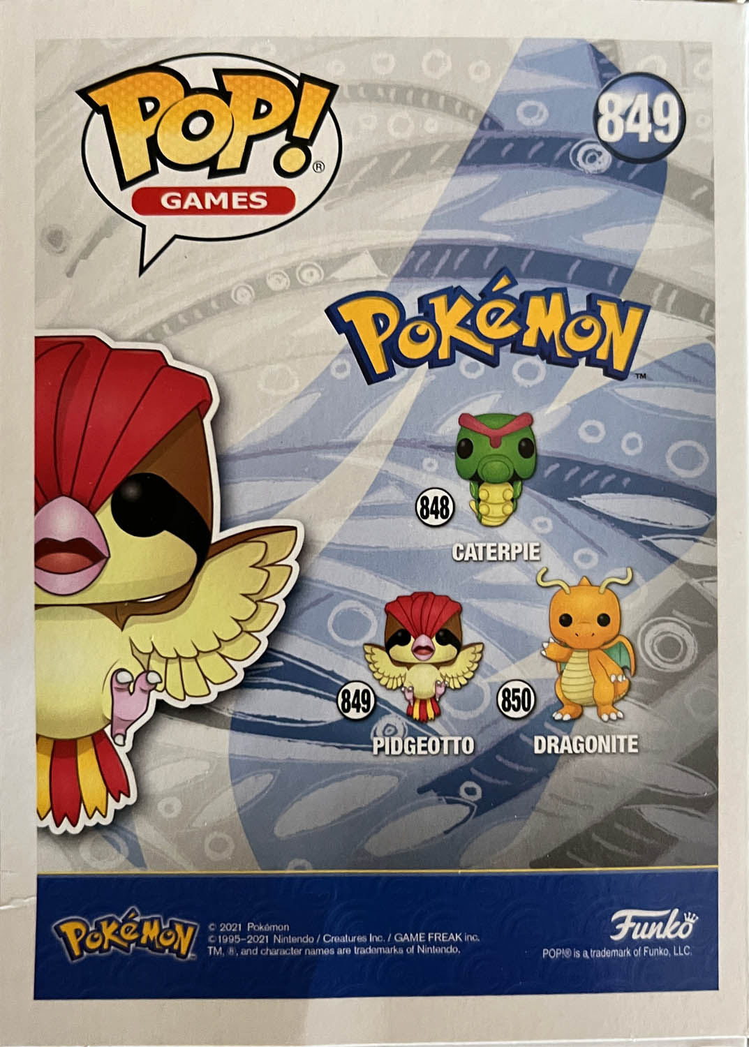 Pidgeotto 849 - Funko (Pop! Games) action figure collectible - Main Image 2