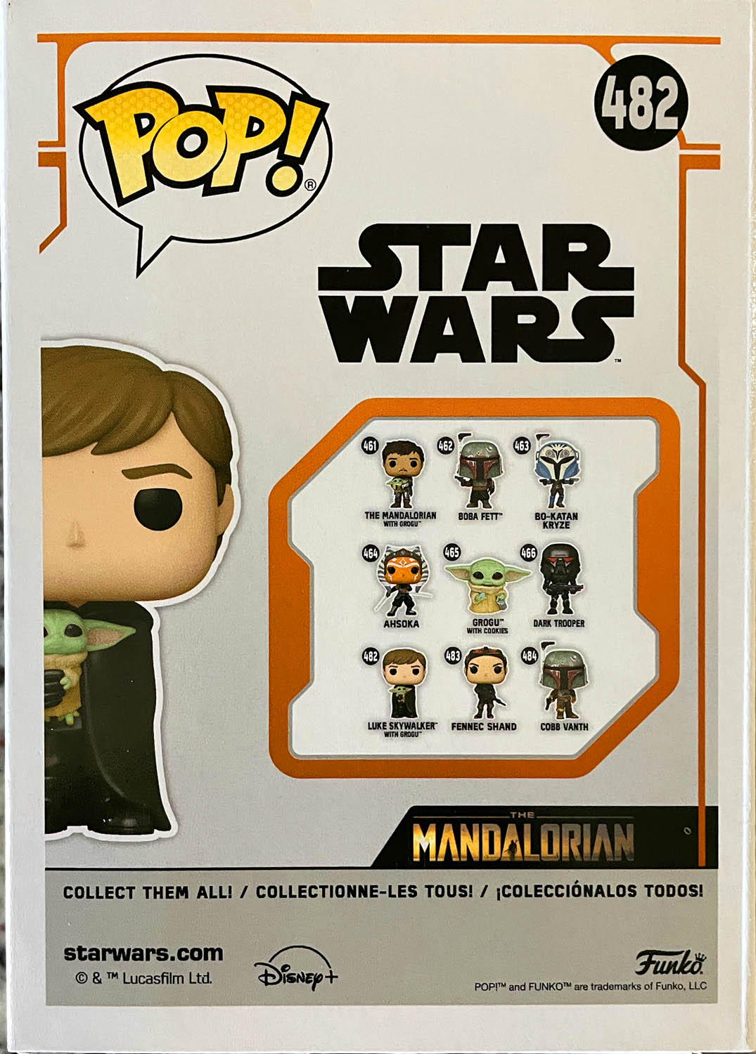 Luke Skywalker with Grogu 482 - Funko (Pop! Star Wars) action figure collectible - Main Image 2