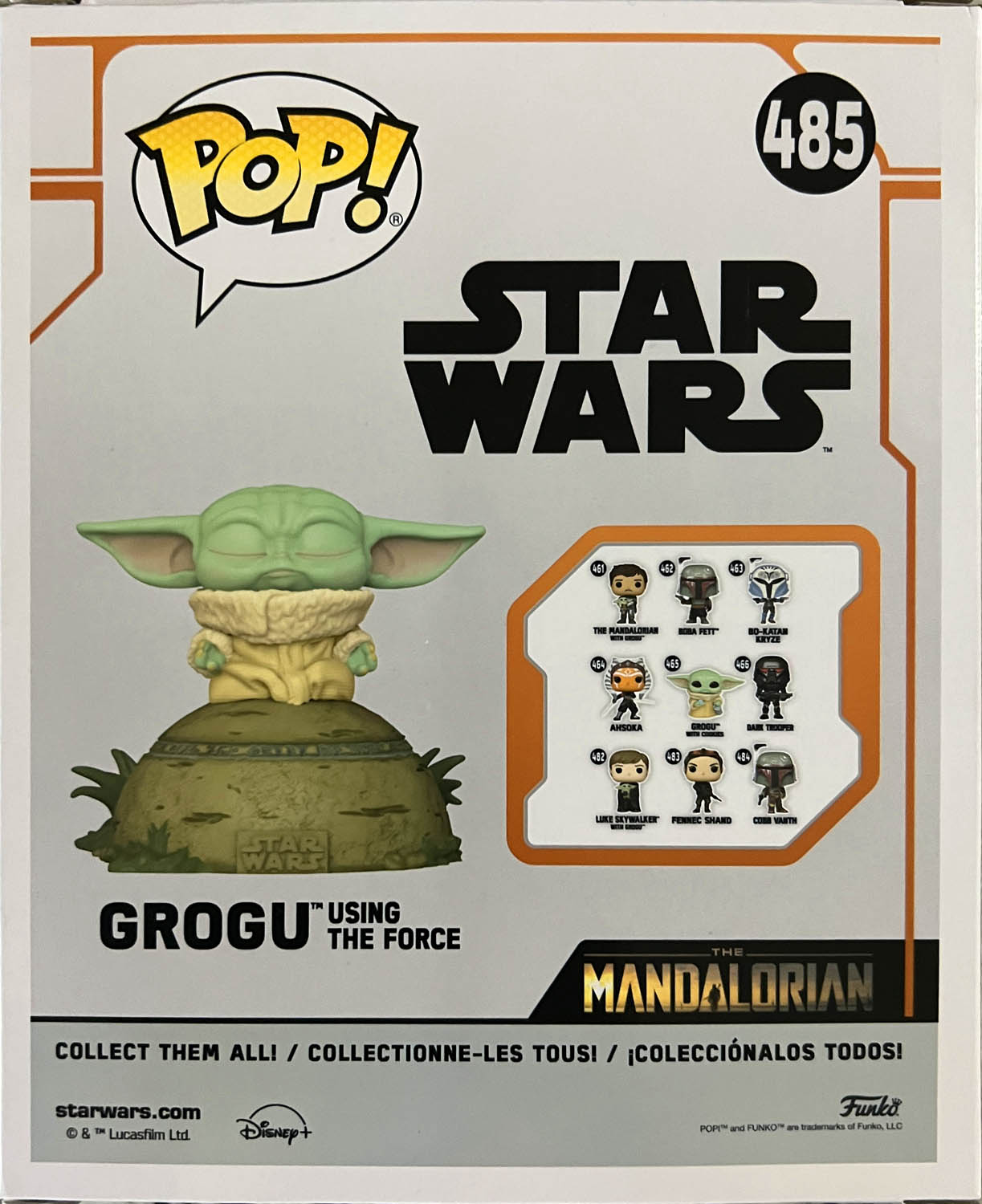 Grogu Using the Force 485 - Funko (Pop! Star Wars) action figure collectible - Main Image 2