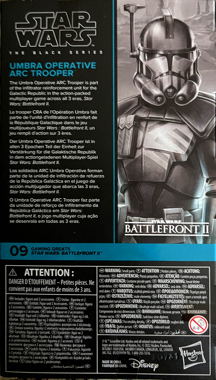 Umbra Operative ARC Trooper - Disney/Hasbro (Star Wars The Black Series 6) action figure collectible - Main Image 2