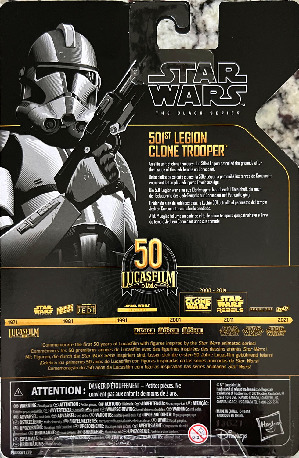 Clone Trooper, 501st Legion - Disney/Hasbro (Star Wars) action figure collectible - Main Image 2