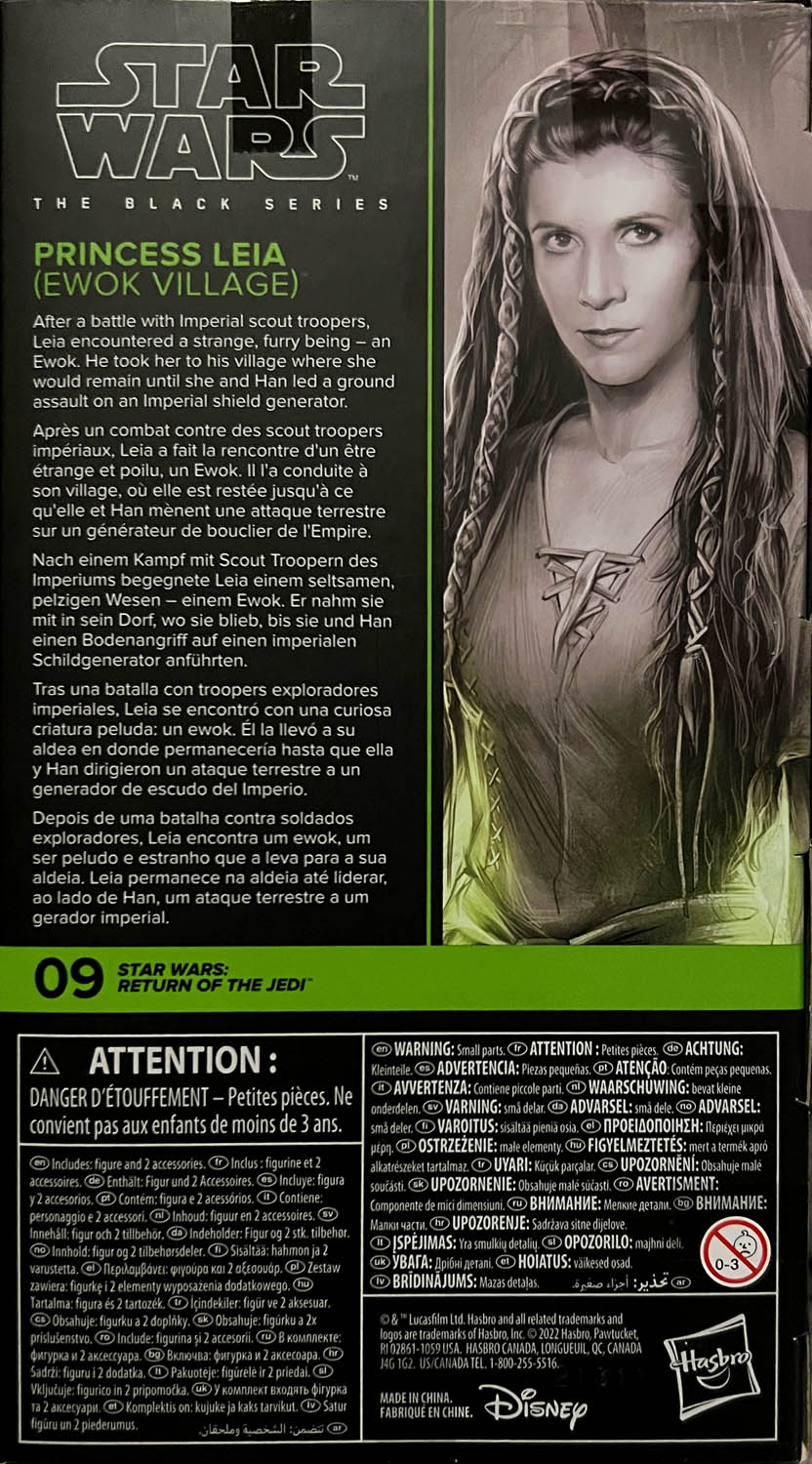 Princess Leia (Ewok Village) - Disney/Hasbro (Star Wars The Black Series 6) action figure collectible - Main Image 2