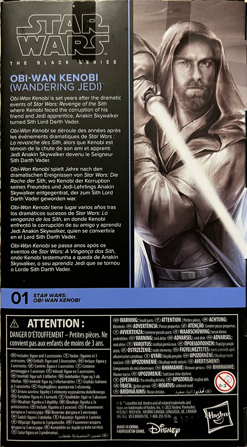 Kenobi: Obi-Wan Kenobi (Wandering Jedi) - Disney/Hasbro (Star Wars The Black Series 6) action figure collectible - Main Image 2