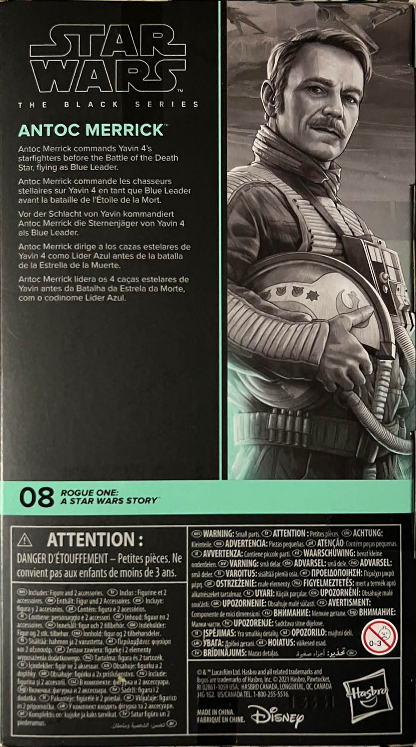 Antoc Merrick (Blue Leader) - Disney/Hasbro (Star Wars The Black Series 6) action figure collectible - Main Image 2