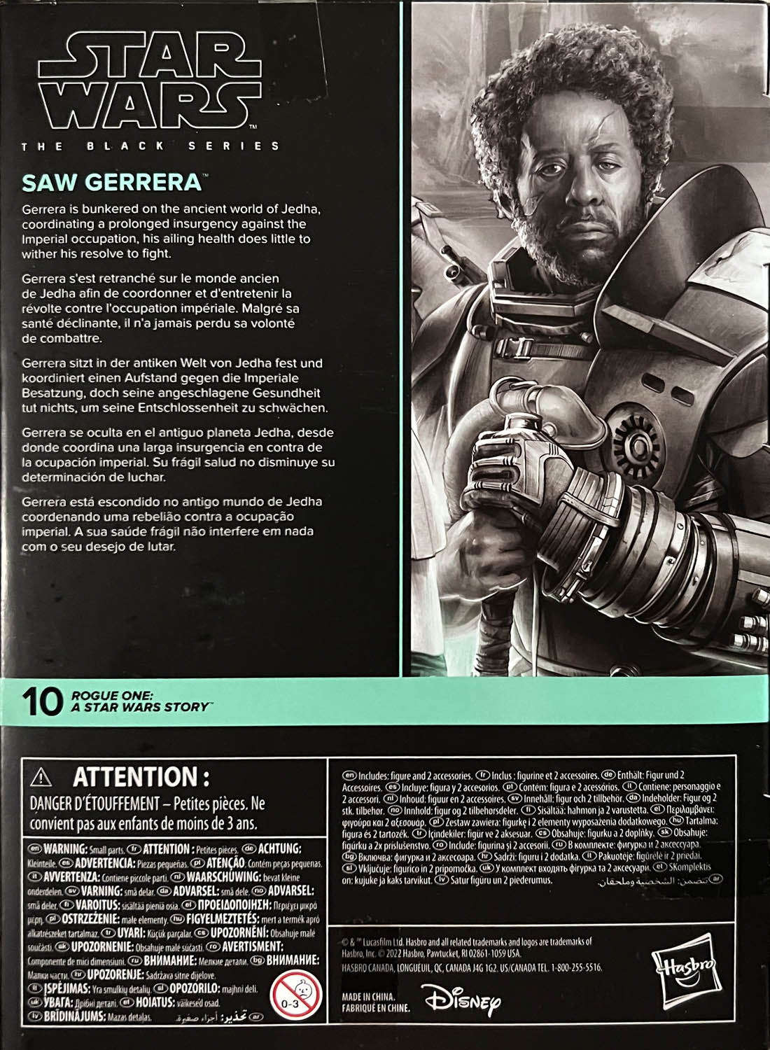 Star Wars: Saw Gerrera - Disney/Hasbro (Star Wars Black Series Deluxe Series) action figure collectible - Main Image 2
