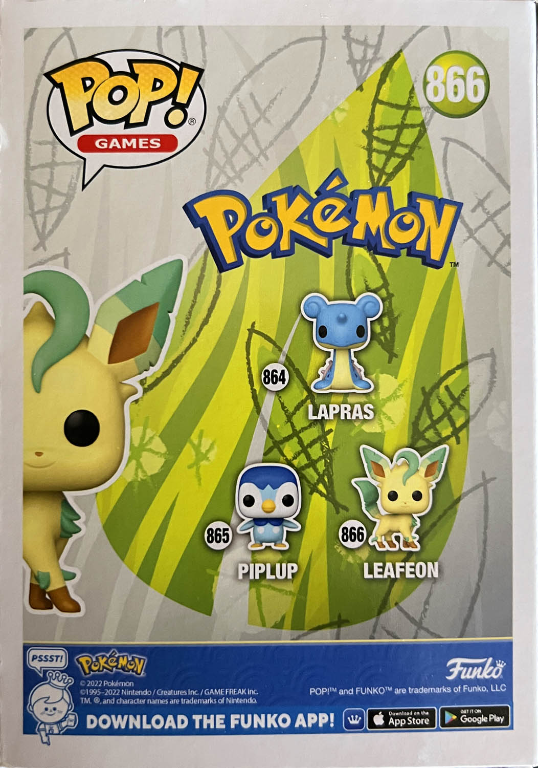 Leafeon 866 - Funko (Pop! Games) action figure collectible - Main Image 2