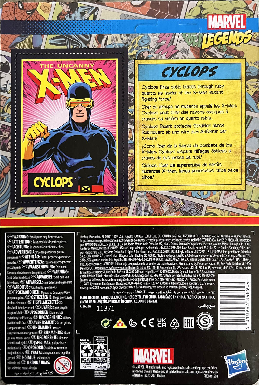 Cyclops - Kenner/Hasbro (Marvel Legends Retro) action figure collectible - Main Image 2