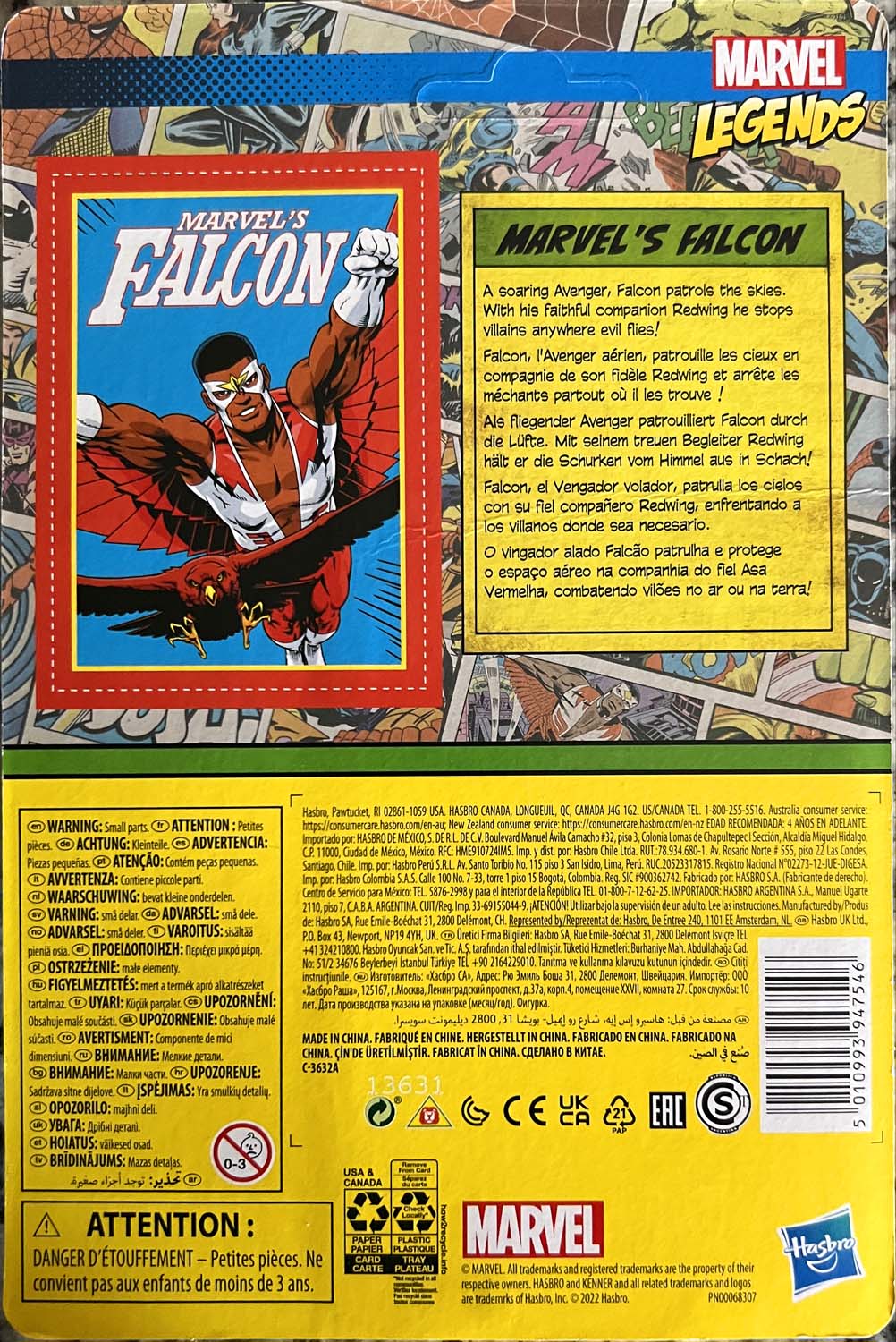 Marvel’s Falcon - Kenner/Hasbro (Marvel Legends Retro) action figure collectible - Main Image 2