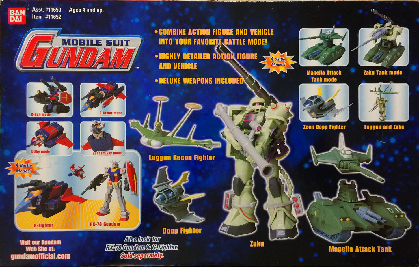 Zaku and Magella Attack Tank (Deluxe Edition) - Bandai (Mobile Suit Gundam) action figure collectible - Main Image 2