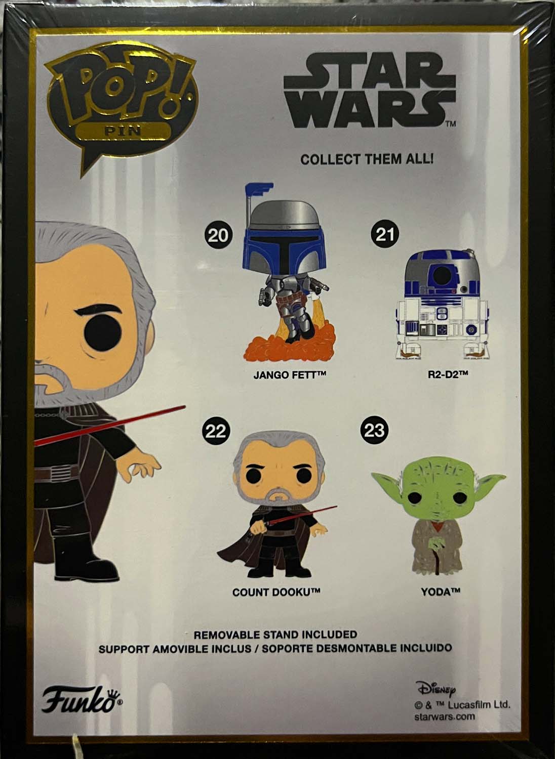 Count Dooku - Funko (POP! Pin Star Wars) action figure collectible - Main Image 2