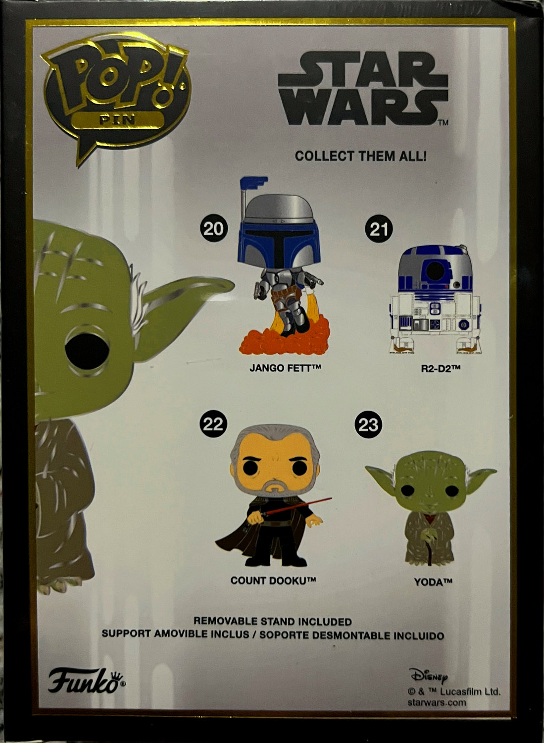 Yoda - Funko (POP! Pin Star Wars) action figure collectible - Main Image 2