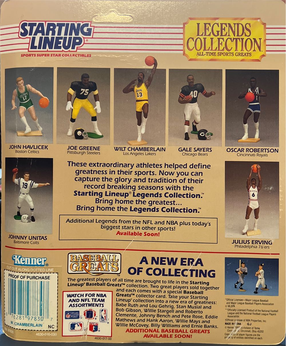 Starting Lineup Wilt Chamberlain Los Angeles Lakers - Kenner action figure collectible [Barcode 076281978307] - Main Image 2