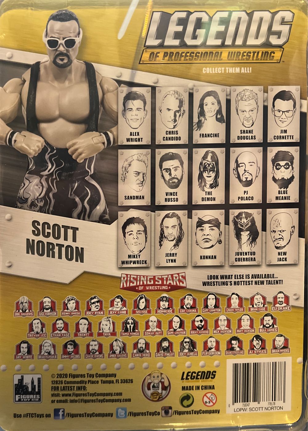 Legends Of Professional Wrestling Scott Norton - Figures Toy Co. action figure collectible [Barcode 718347778178] - Main Image 2