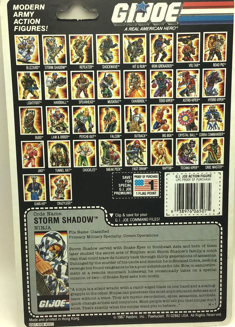 1988 Storm Shadow v2 - Hasbro (G.I. Joe) action figure collectible - Main Image 3