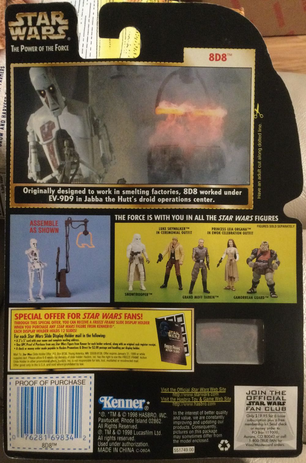 Power Of The Force (FF) - 8D8 - Hasbro (Return Of The Jedi) action figure collectible - Main Image 2