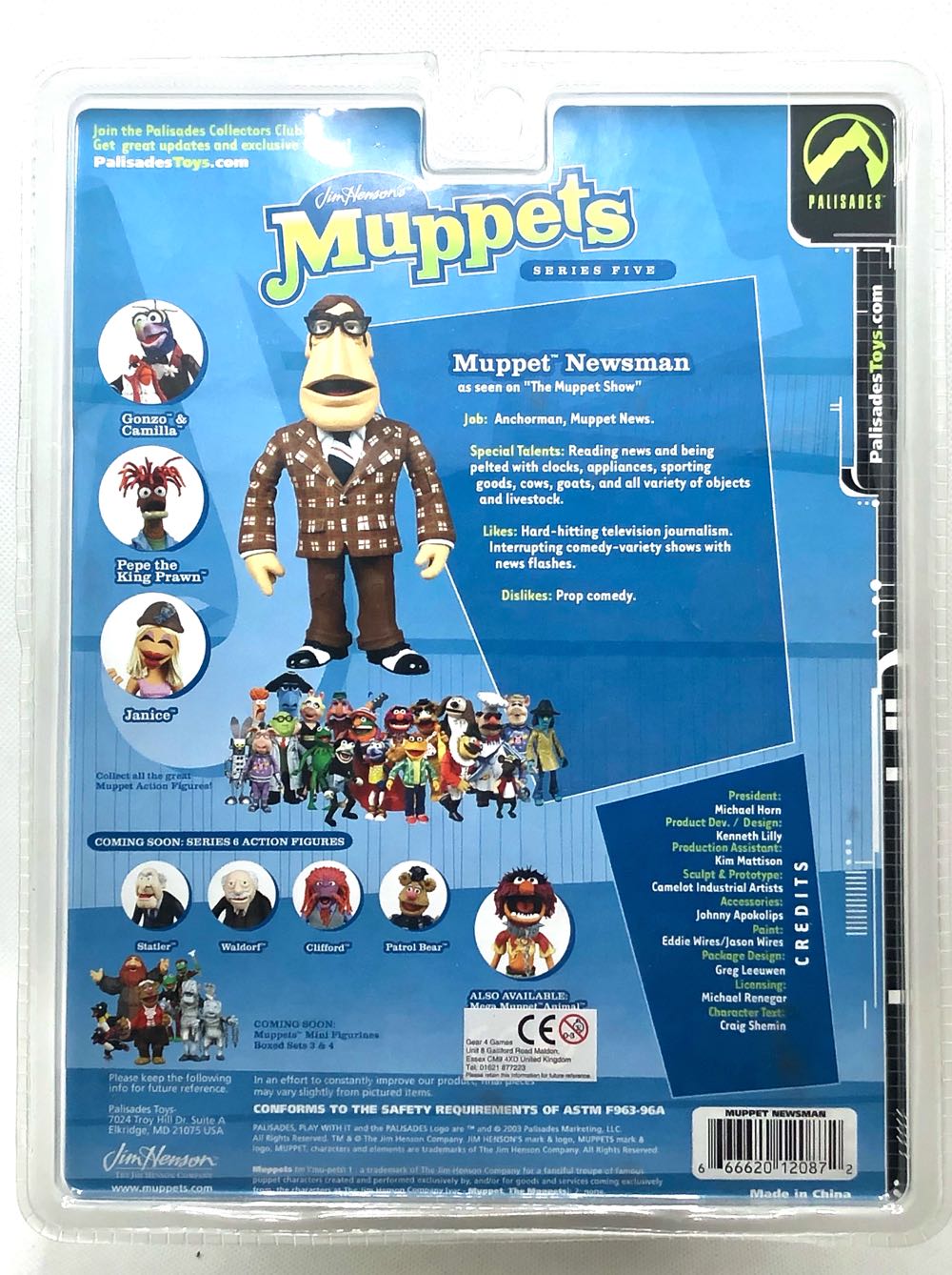 (S5) Muppet Newsman - Palisades (Muppets) (Muppets) action figure collectible - Main Image 2