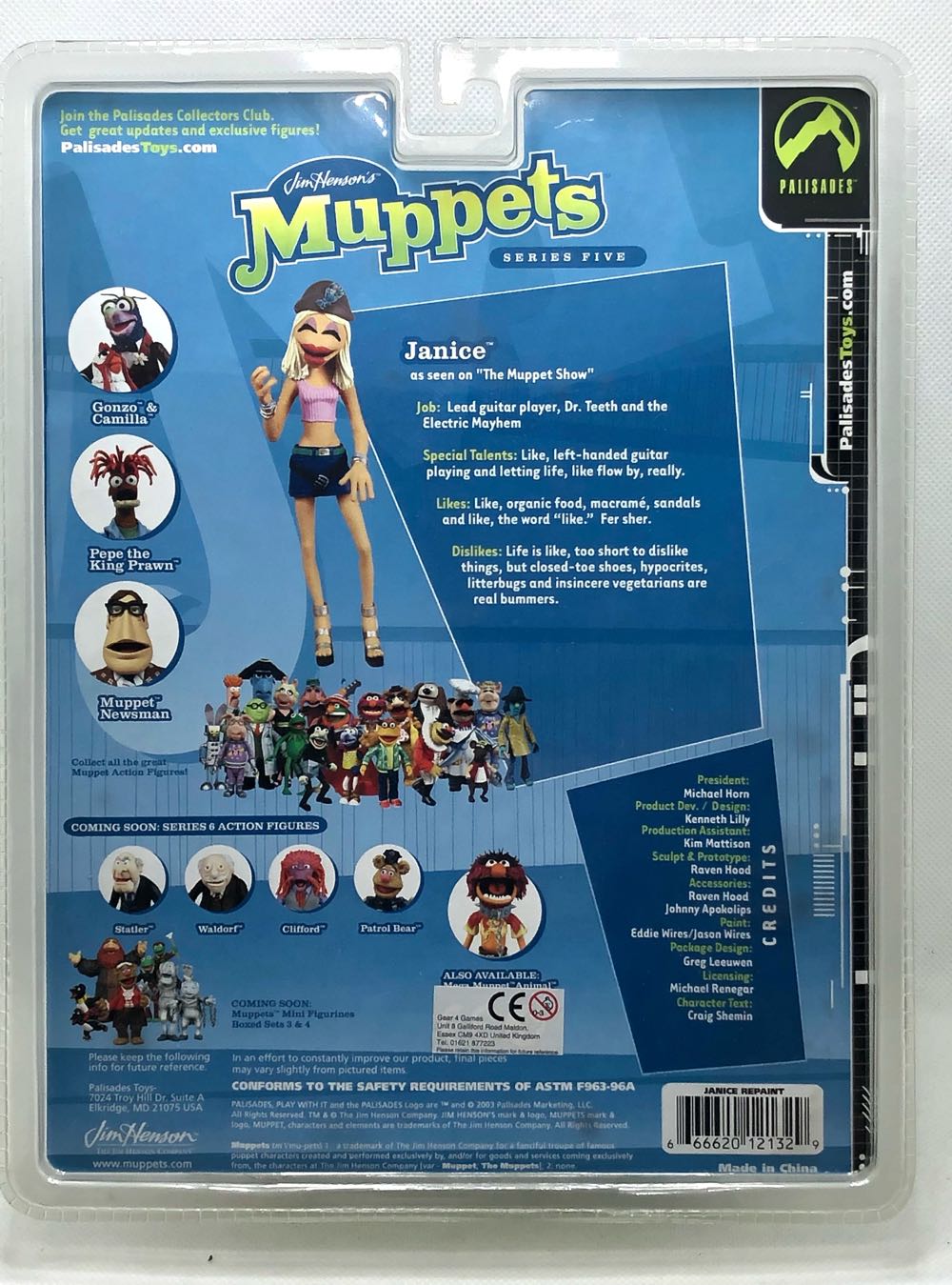 (S5) Janice - Palisades (Muppets) (Muppets) action figure collectible - Main Image 2