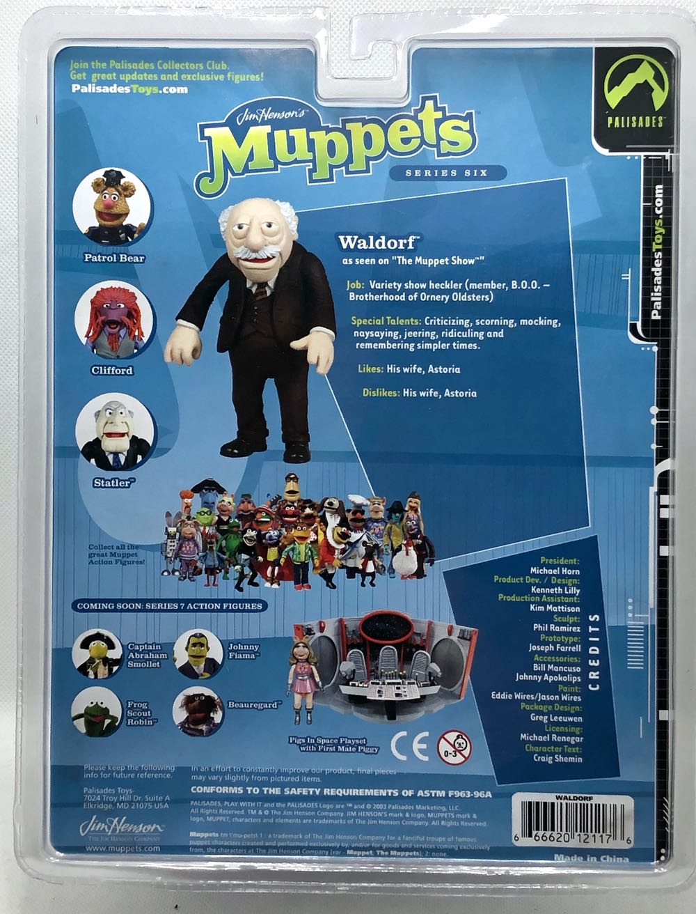 (S6) Waldorf - Palisades (Muppets) (Muppets) action figure collectible - Main Image 2
