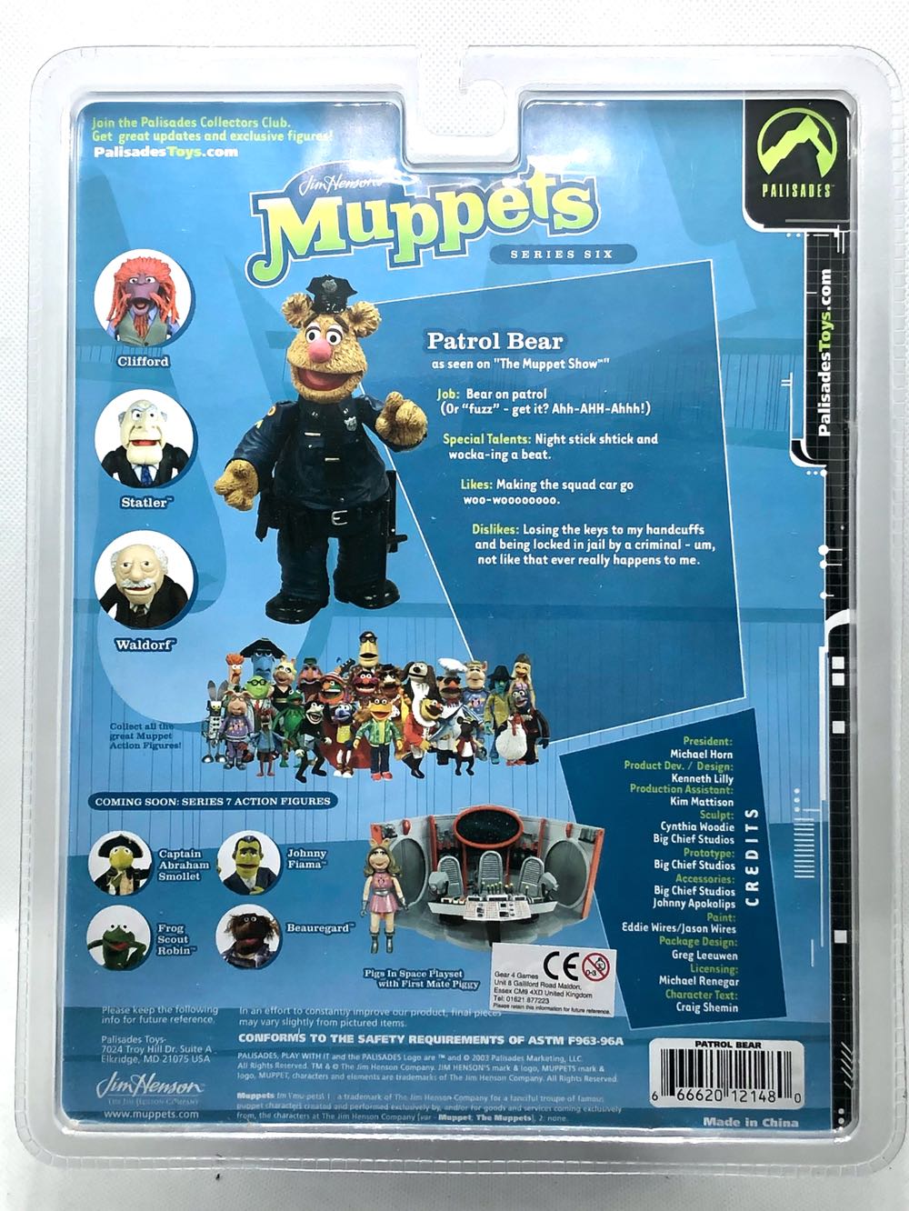 (S6) Patrol Bear - Palisades (Muppets) (Muppets) action figure collectible - Main Image 2