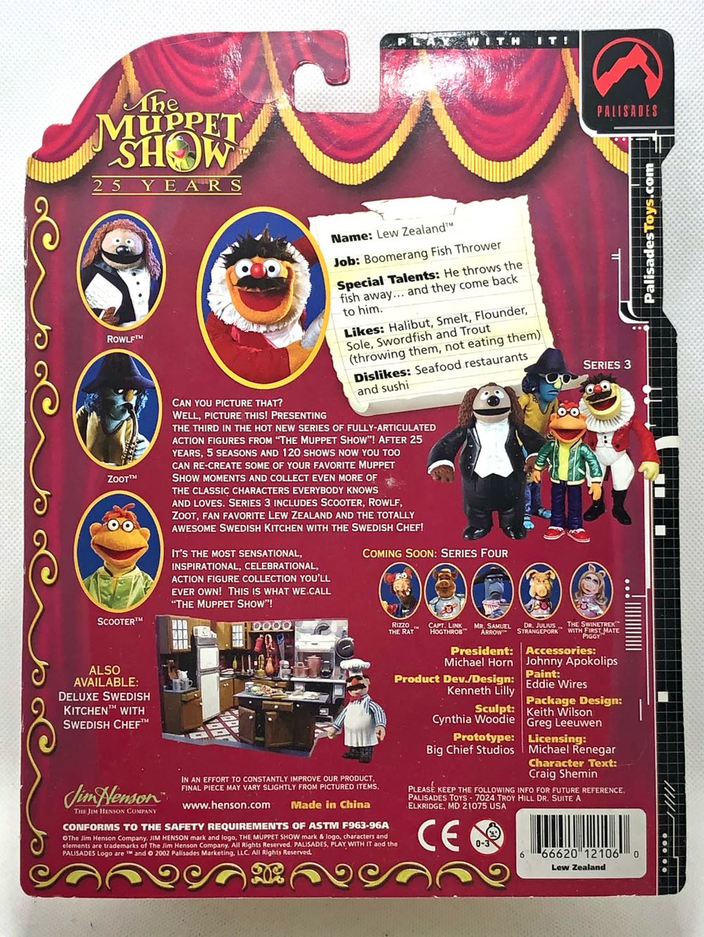 (S3) Lew Zealand - Palisades (Muppets) (Muppets) action figure collectible - Main Image 2