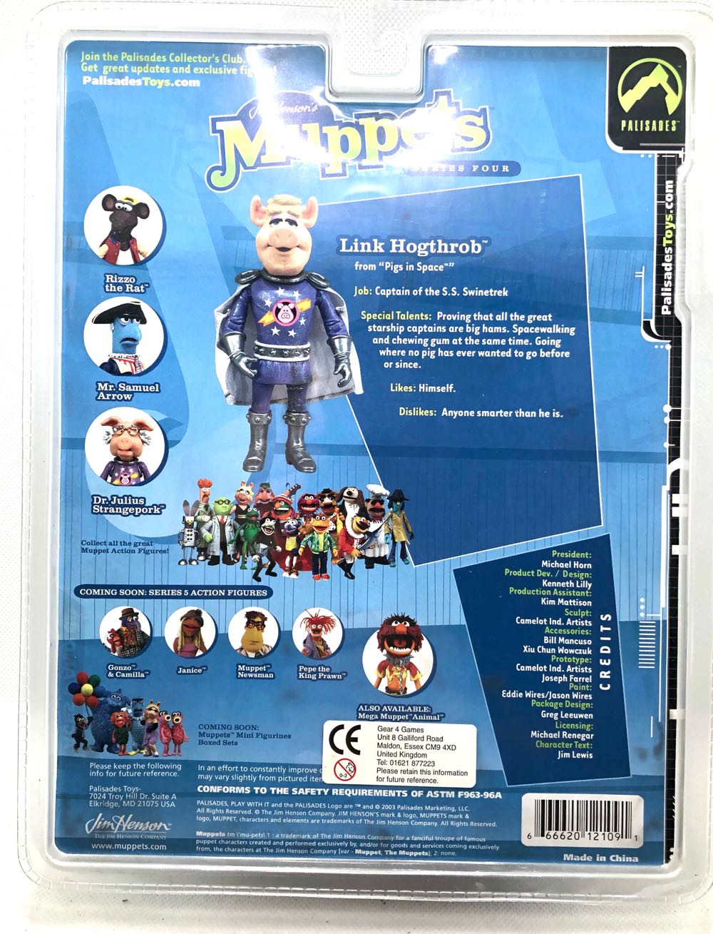 (S4) Link Hogthrob - Palisades (Muppets) (Muppets) action figure collectible - Main Image 2