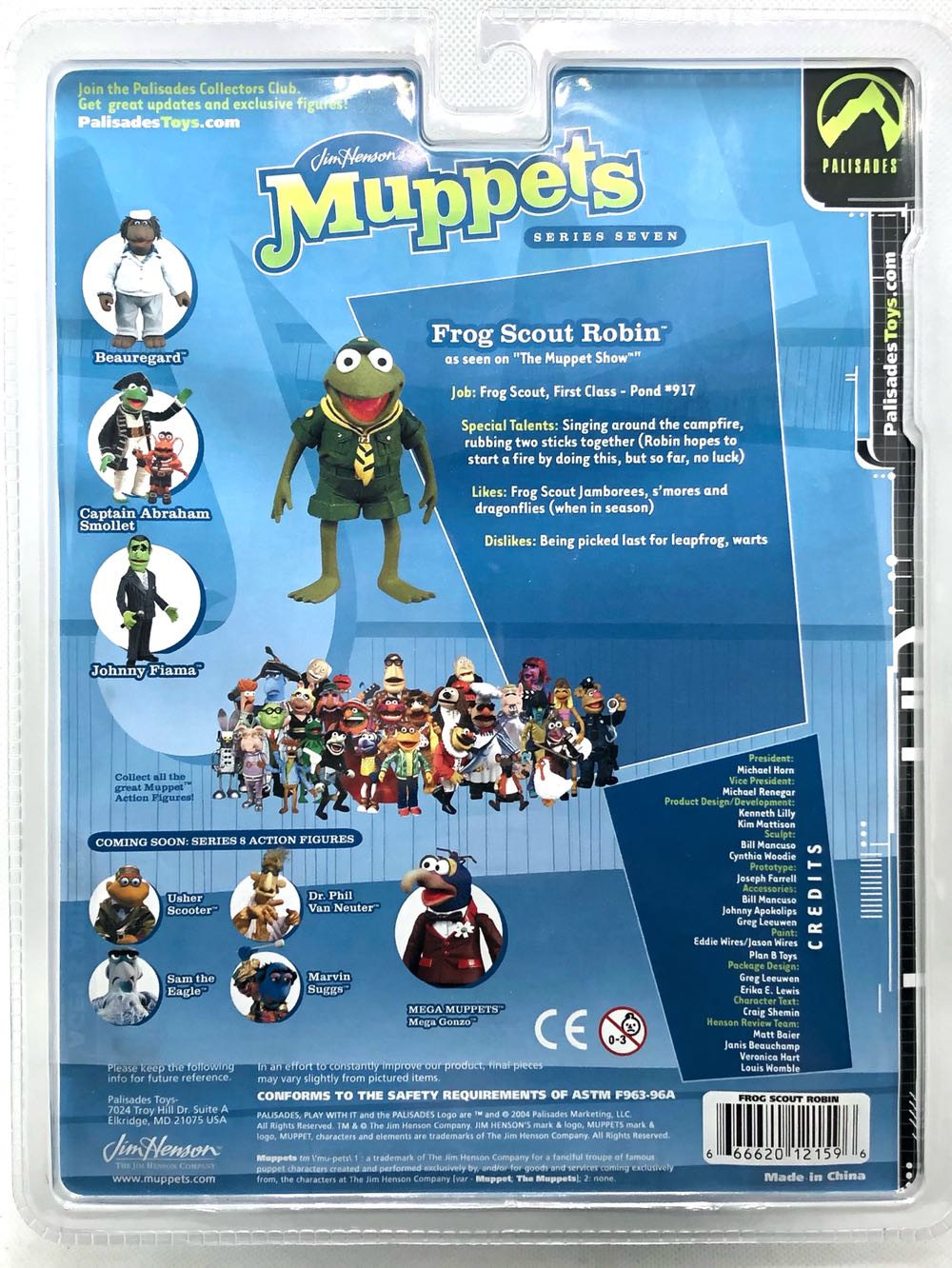 (S7) Frog Scout Robin - Palisades (Muppets) (Muppets) action figure collectible - Main Image 2