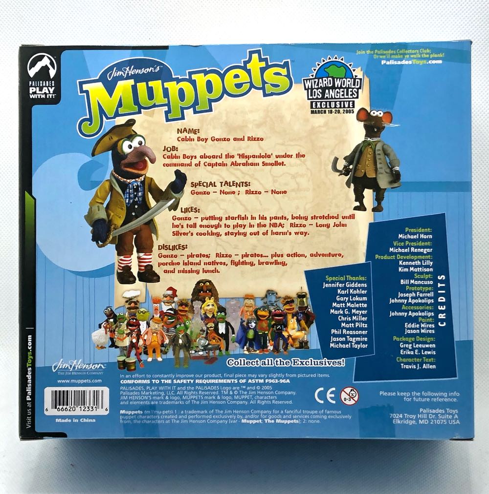 (D) Cabin Boy Gonzo & Rizzo (Exclusive) - Palisades (Muppets) (Muppets) action figure collectible - Main Image 2