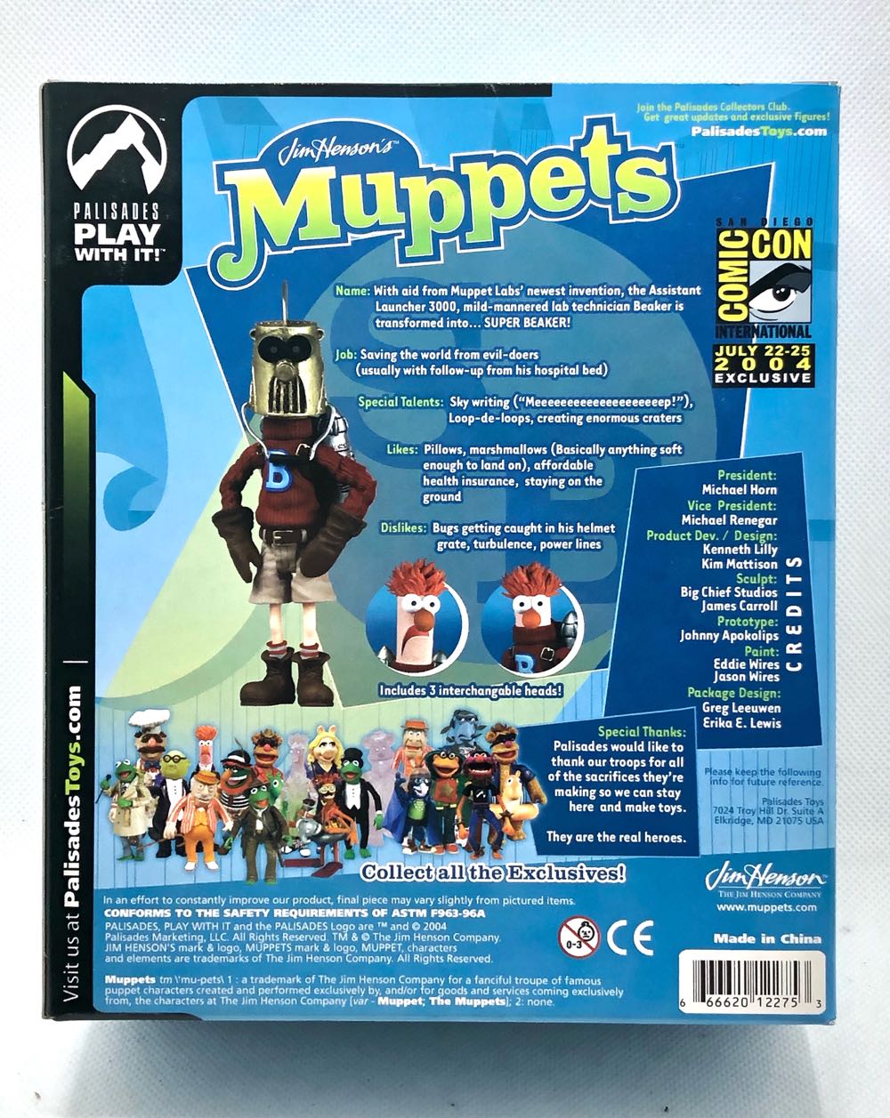 (D) Super Beaker (Comic Con 2004) - Palisades (Muppets) (Muppets) action figure collectible - Main Image 2