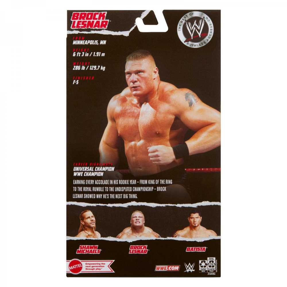 Brock Lesnar (Elite) - Mattel (Ruthless Aggression) action figure collectible [Barcode 194735075348] - Main Image 2