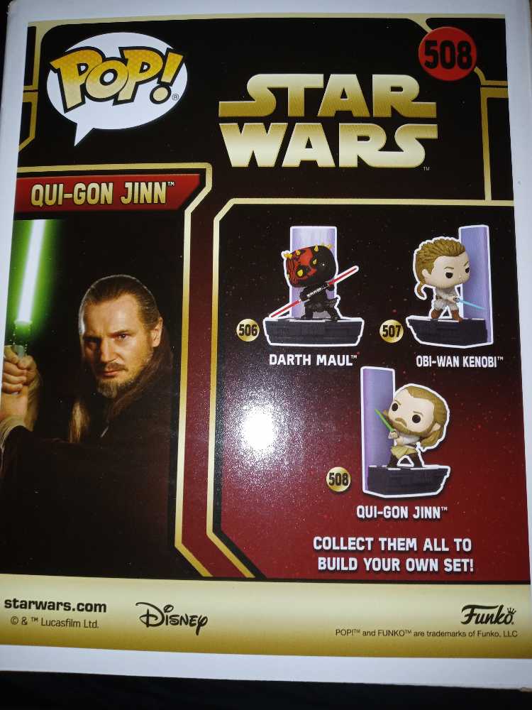 #508 Duel Of The Fates Qui-gon Jinn Amazon Exclusive - Funko (Star Wars) (Funko Pop!) action figure collectible [Barcode 889698631969] - Main Image 2