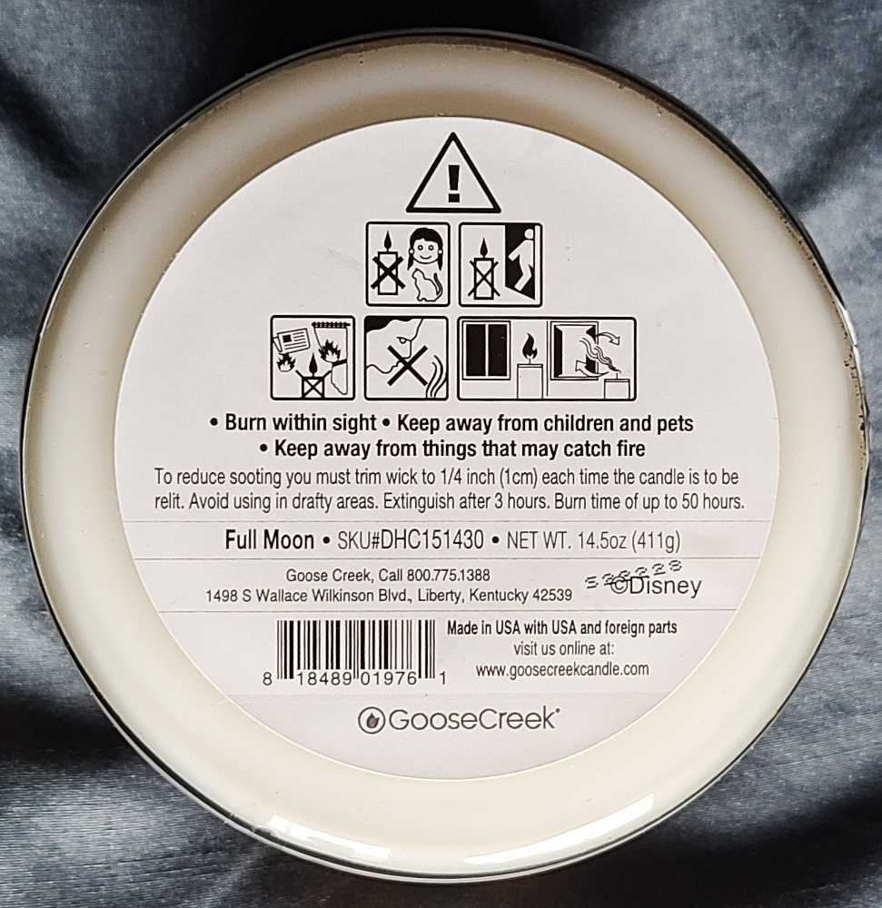 CANDLE: Halloween Goose Creek Hocus Pocus 2 - Full Moon 2022 - Goose Creek Candle (Halloween Candles) action figure collectible [Barcode 818489019761] - Main Image 2