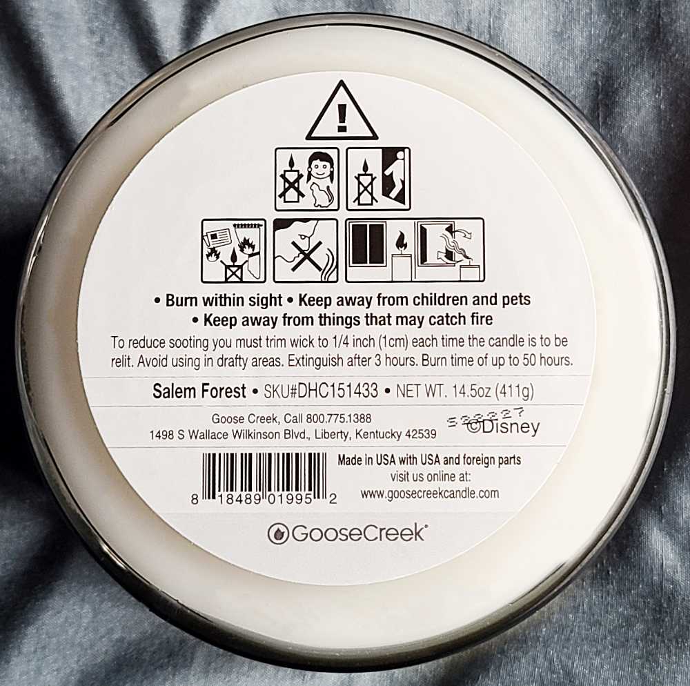 CANDLE: Halloween Goose Creek Hocus Pocus 2 - Salem Forest 2022 - Goose Creek Candle (Halloween Candles) action figure collectible [Barcode 818489019952] - Main Image 2