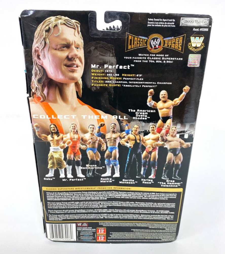 Mr. Perfect - Jakks Pacific (WWE) action figure collectible [Barcode 039897930060] - Main Image 2