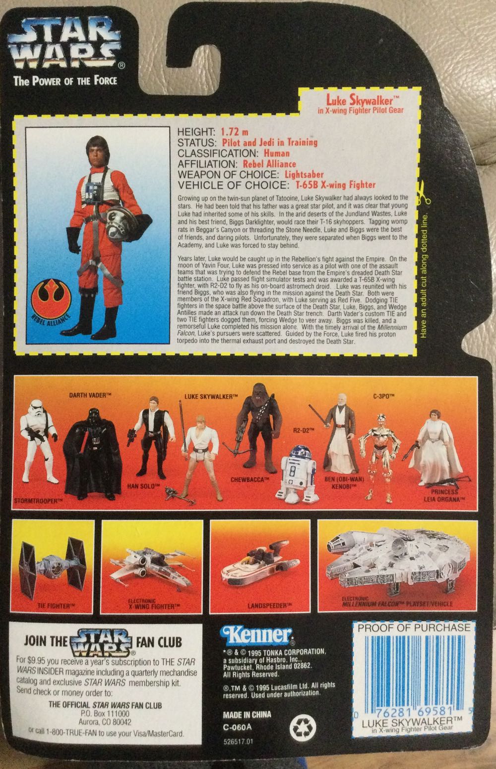 Power Of The Force (RC) - Luke Skywalker (x-wing) - Hasbro (A New Hope) action figure collectible - Main Image 2