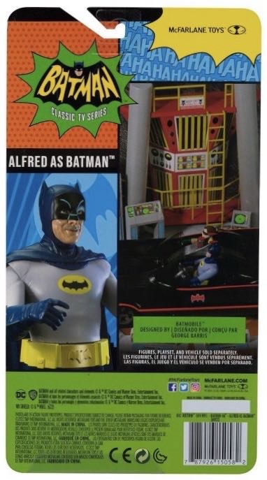 DC Multiverse Batman Retro 66 Series ALFRED AS BATMAN (McFarlane) - McFarlane Toys (Batman ‘66) (DC Multiverse) action figure collectible [Barcode 787926150582] - Main Image 3