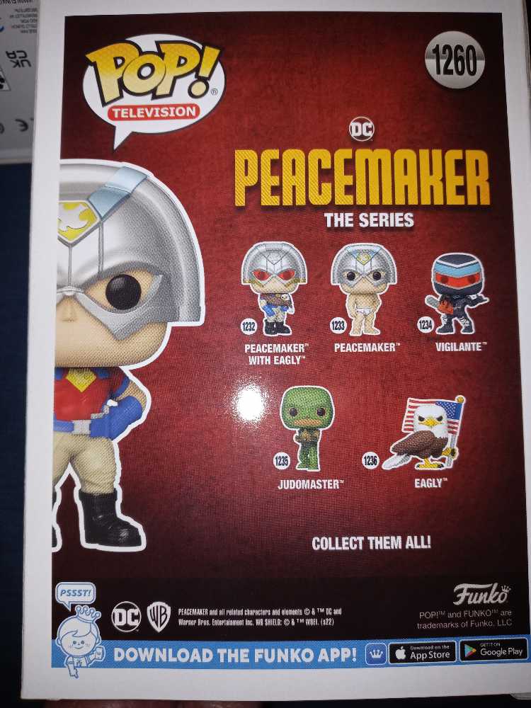 1260 - Peacemaker - Funko (PeaceMaker) (PeaceMaker) action figure collectible [Barcode 889698652001] - Main Image 2