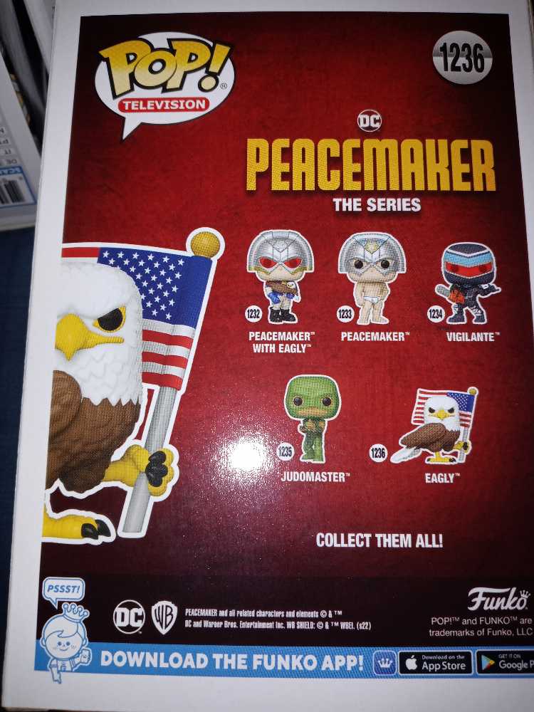 Funko POP! Flocked Eagly #1236 - Funko (PeaceMaker the series) action figure collectible [Barcode 889698649704] - Main Image 2