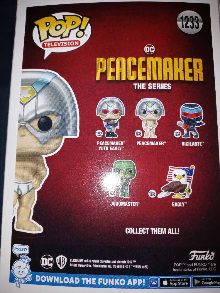 Peacemaker Underwear #1233 - Funko (PeaceMaker) (Funko Pop) action figure collectible [Barcode 889698641821] - Main Image 2