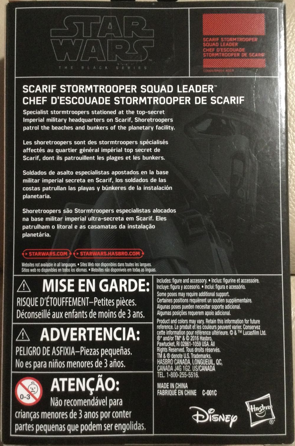 Black Series (‘15-‘17) - Scarif Stormtrooper (Squad Leader) - Disney/ Hasbro (Rogue One) action figure collectible - Main Image 2