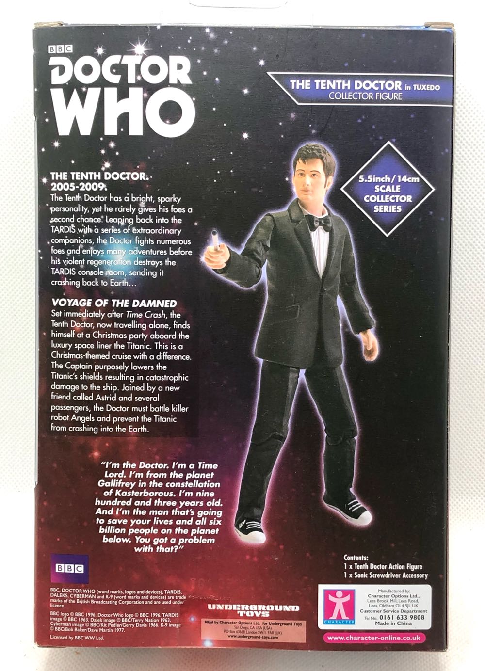 (D) The Tenth Doctor (In Tuxedo) - Character Options (Doctor Who) (Doctor Who) action figure collectible - Main Image 2
