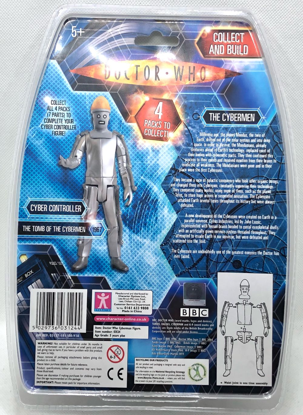 Figure 1st Doctor Cyberman The Tenth Planet - Character Options (Doctor Who) (Doctor Who) action figure collectible - Main Image 2