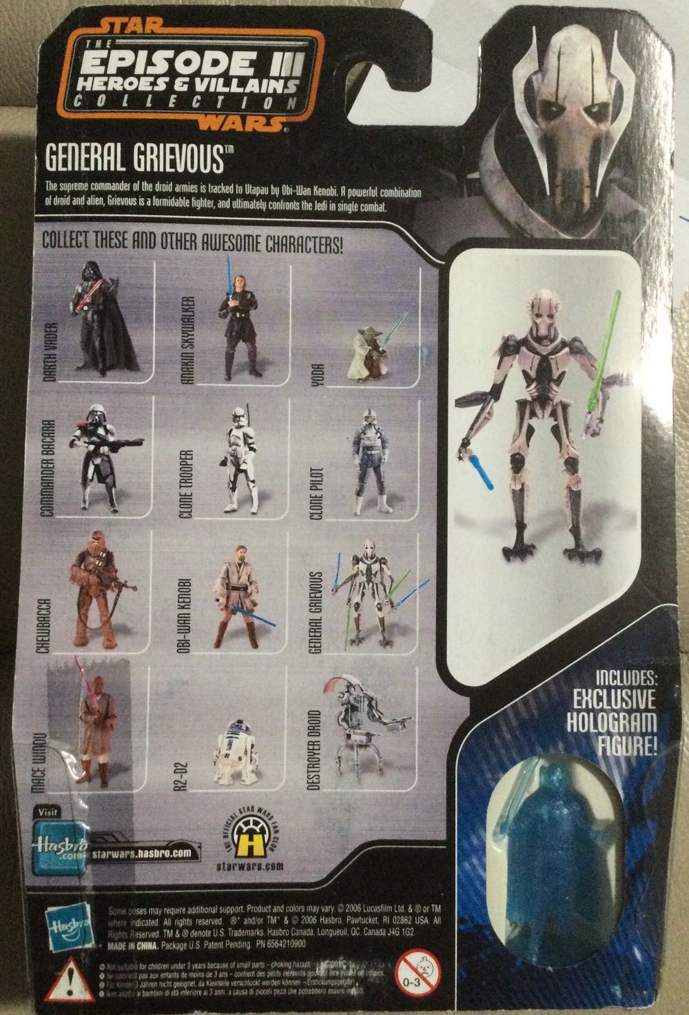 Saga Collection (Heroes/Villains) #9 - General Grievous - Hasbro (Revenge Of The Sith) action figure collectible - Main Image 2