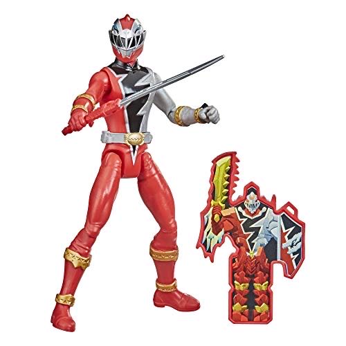 Power Rangers Dino Fury Red Ranger 6-inch Action Figure Toy Inspired By Tv Show With Dino Fury Key And Dino-themed Accessory For Ages 4 And Up  action figure collectible [Barcode 630509985753] - Main Image 1