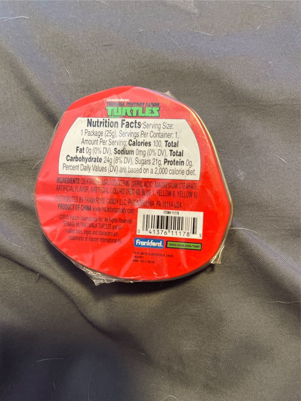 Nickelodeon Teenage Mutant Ninja Turtles Rafael Candy Tin  action figure collectible [Barcode 041376111785] - Main Image 2