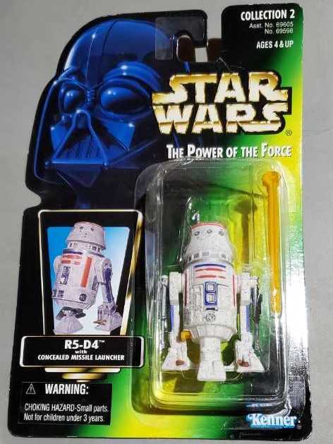 R5-D4 With Concealed Photon Launcher - Hasbro (Star Wars Power Of The Force (Red Card)) action figure collectible [Barcode 076281695983] - Main Image 3