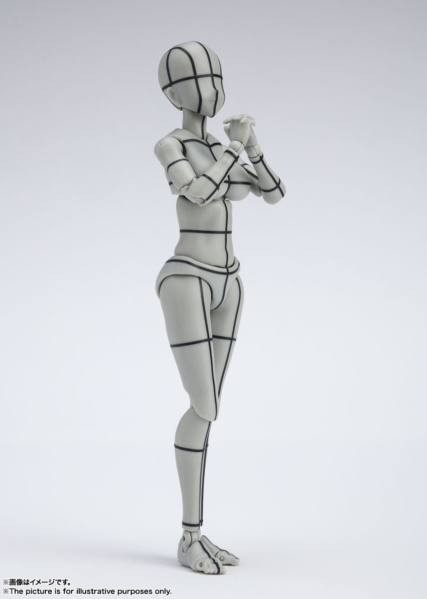 Body-Chan (Kentaro Yabuki Wireframe (Gray Color Ver.)) - S.H. Figuarts - Bandai (Kentaro Yabuki) action figure collectible [Barcode 4573102633002] - Main Image 2