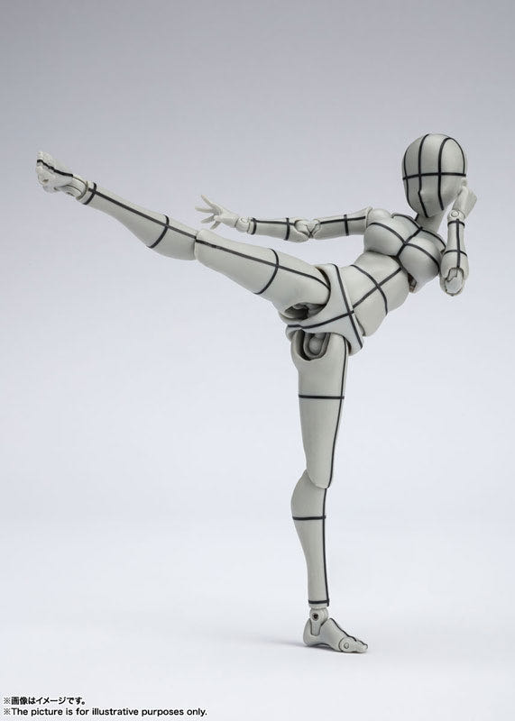 Body-Chan (Kentaro Yabuki Wireframe (Gray Color Ver.)) - S.H. Figuarts - Bandai (Kentaro Yabuki) action figure collectible [Barcode 4573102633002] - Main Image 3