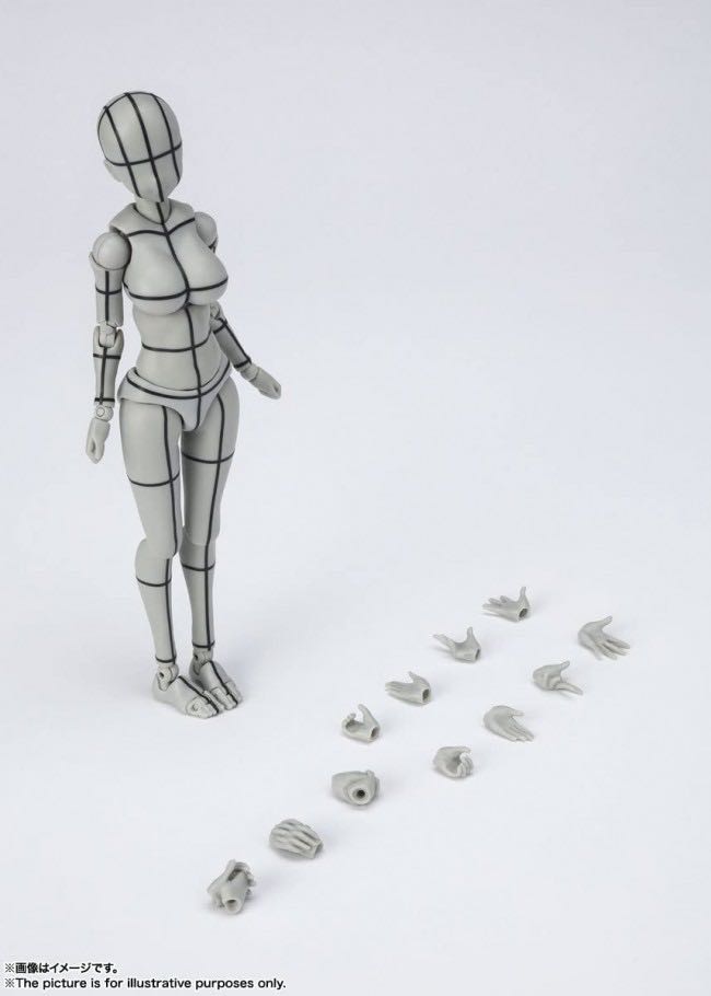 Body-Chan (Kentaro Yabuki Wireframe (Gray Color Ver.)) - S.H. Figuarts - Bandai (Kentaro Yabuki) action figure collectible [Barcode 4573102633002] - Main Image 4